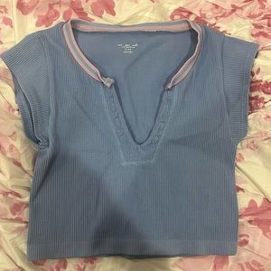 Urban outfitters out from under go for gold blue pink top M/L